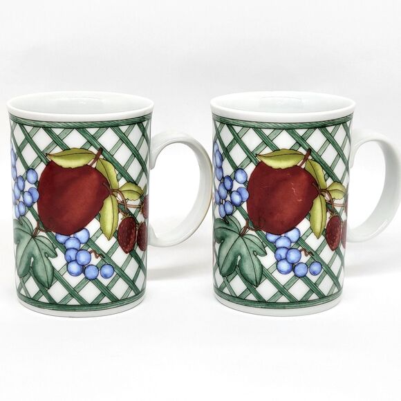 Dansk Nordic Fruit Mugs set of 2 - Picture 1 of 10